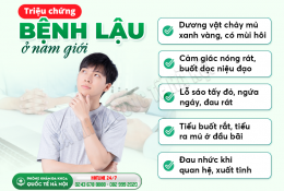 triệu chứng bệnh lậu ở nam